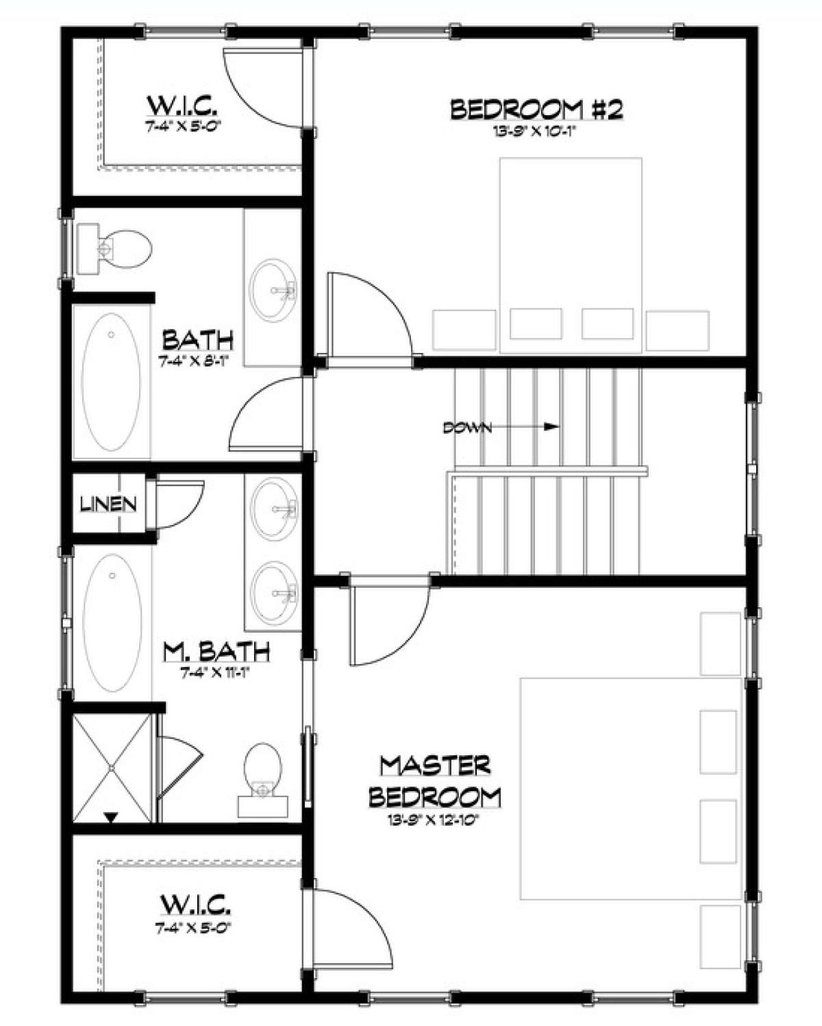 Floorplan 2 for House Plan #5738-00008