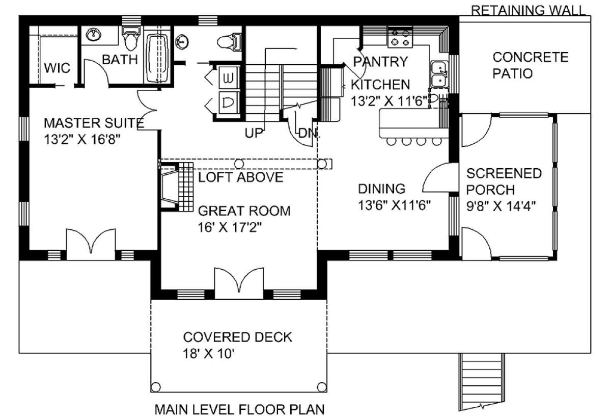 First Floor for House Plan #039-00170