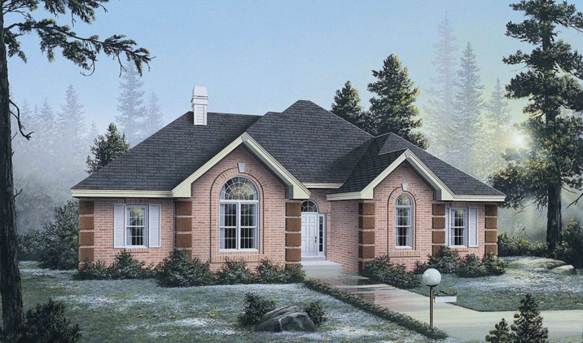 Ranch House Plan #5633-00041 Elevation Photo