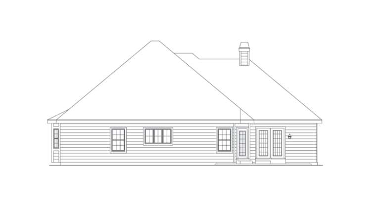 Ranch House Plan #5633-00041 Elevation Photo