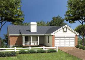 Cottage House Plan #5633-00042 Elevation Photo