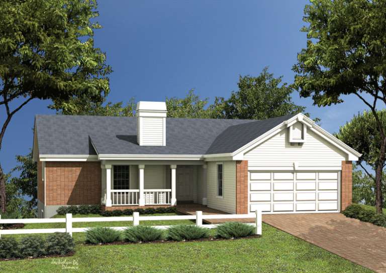 Cottage House Plan #5633-00042 Elevation Photo