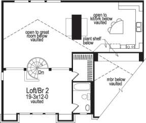 Floorplan 2 for House Plan #5633-00045