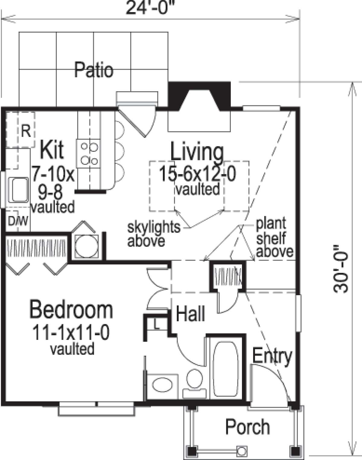 Floorplan 1 for House Plan #5633-00046
