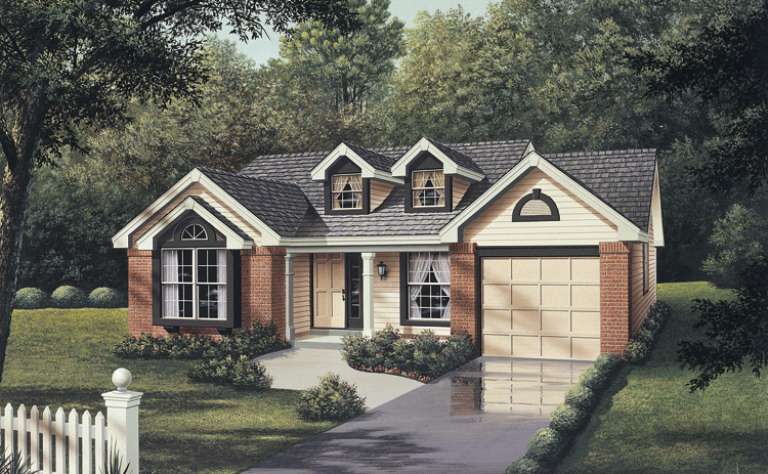 Ranch House Plan #5633-00048 Elevation Photo