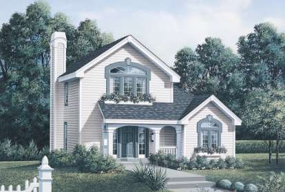 2 Bed, 1 Bath, 1294 Square Foot House Plan - #5633-00049