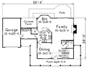 Floorplan 1 for House Plan #5633-00050