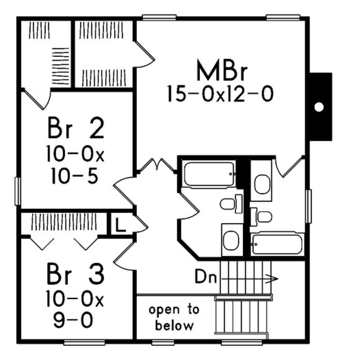 Floorplan 2 for House Plan #5633-00050