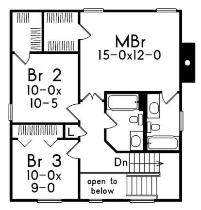 Floorplan 2 for House Plan #5633-00050