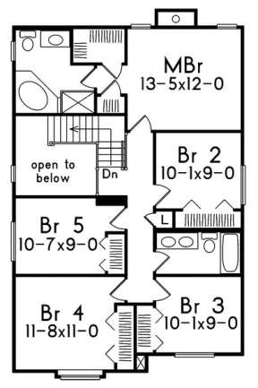 Floorplan 2 for House Plan #5633-00051