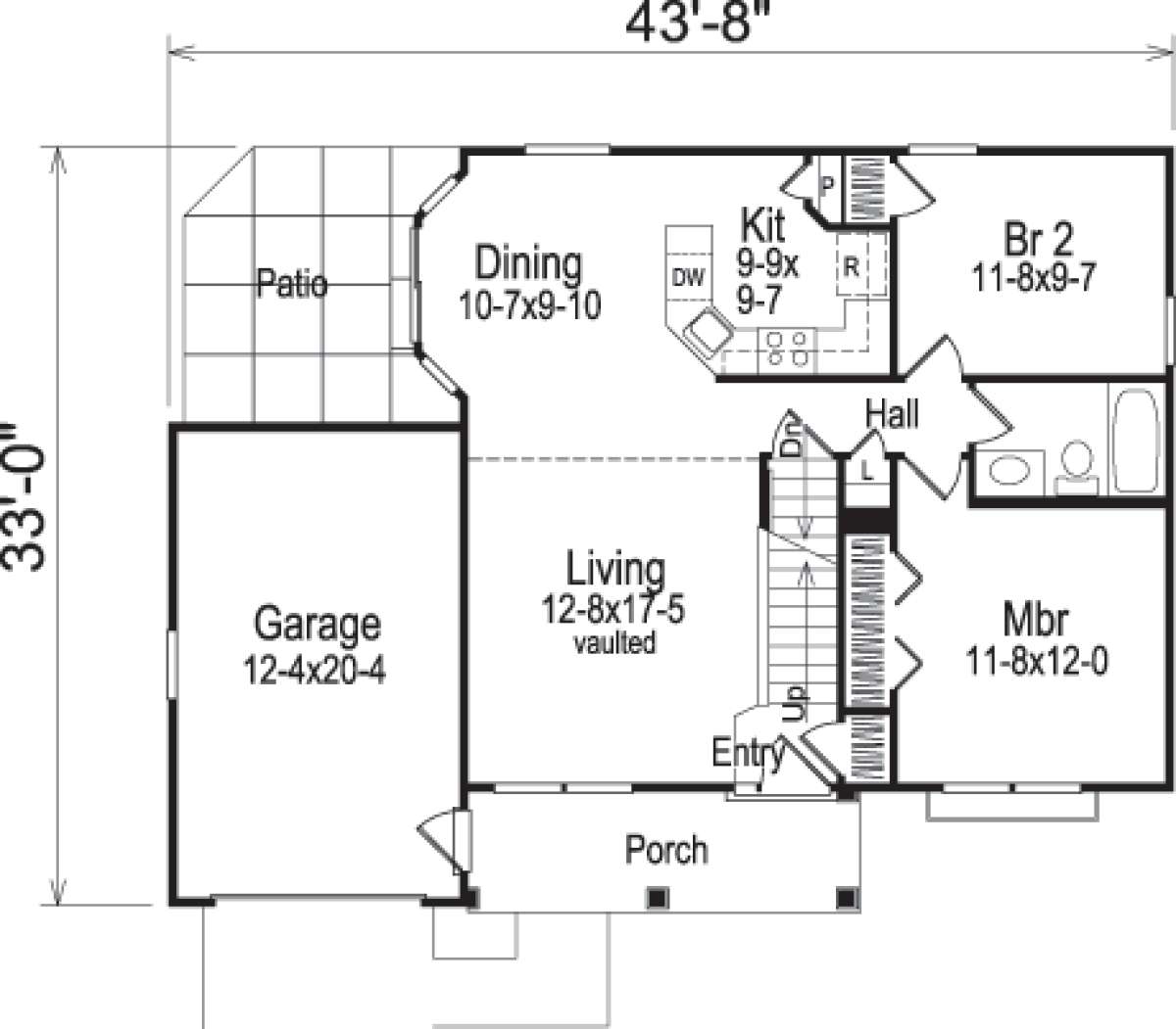 Floorplan 1 for House Plan #5633-00053
