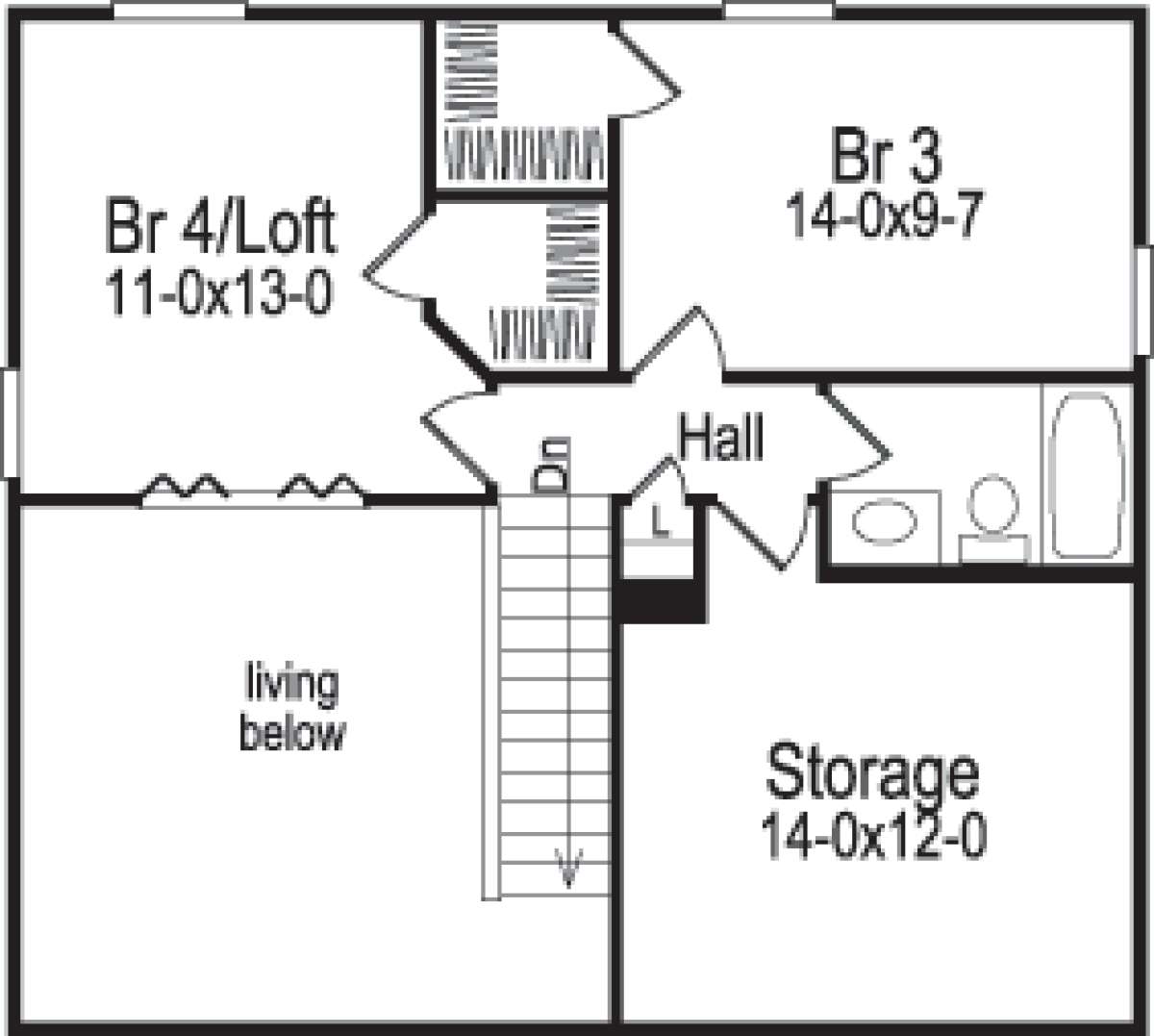 Floorplan 2 for House Plan #5633-00053