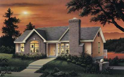 Ranch House Plan #5633-00054 Elevation Photo