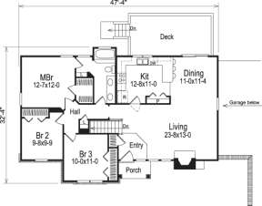 Floorplan 2 for House Plan #5633-00054