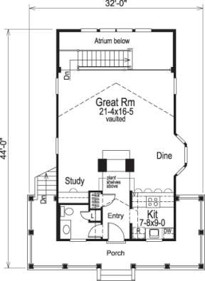 Floorplan 2 for House Plan #5633-00056