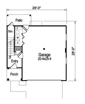 Floorplan 1 for House Plan #5633-00057