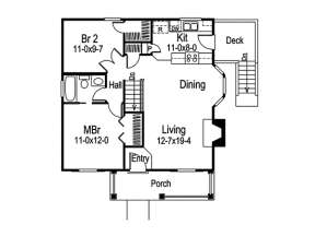 Floorplan 1 for House Plan #5633-00059