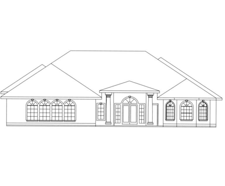 Contemporary House Plan #039-00172 Elevation Photo
