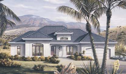 Florida House Plan #5633-00063 Elevation Photo