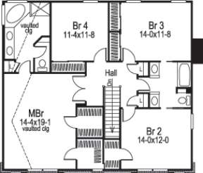 Floorplan 2 for House Plan #5633-00064