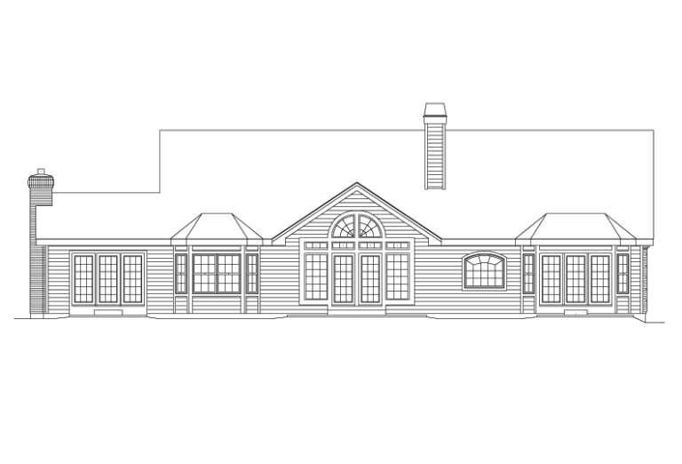 Ranch House Plan #5633-00067 Elevation Photo