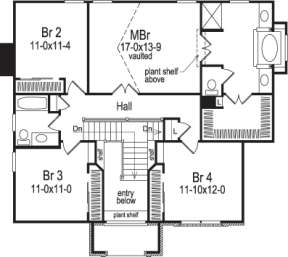 Floorplan 2 for House Plan #5633-00068
