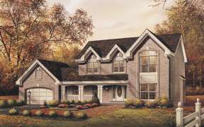 Colonial House Plan #5633-00069 Elevation Photo