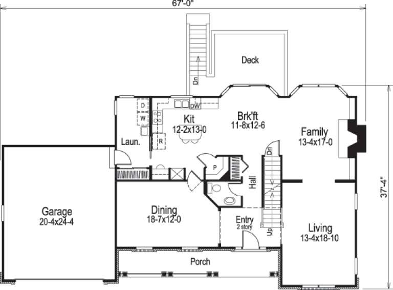 House Plan House Plan #14358 Drawing 1