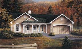 Traditional House Plan #5633-00070 Elevation Photo