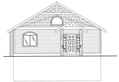 Cottage House Plan #039-00173 Elevation Photo