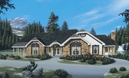 Mountain House Plan #5633-00073 Elevation Photo