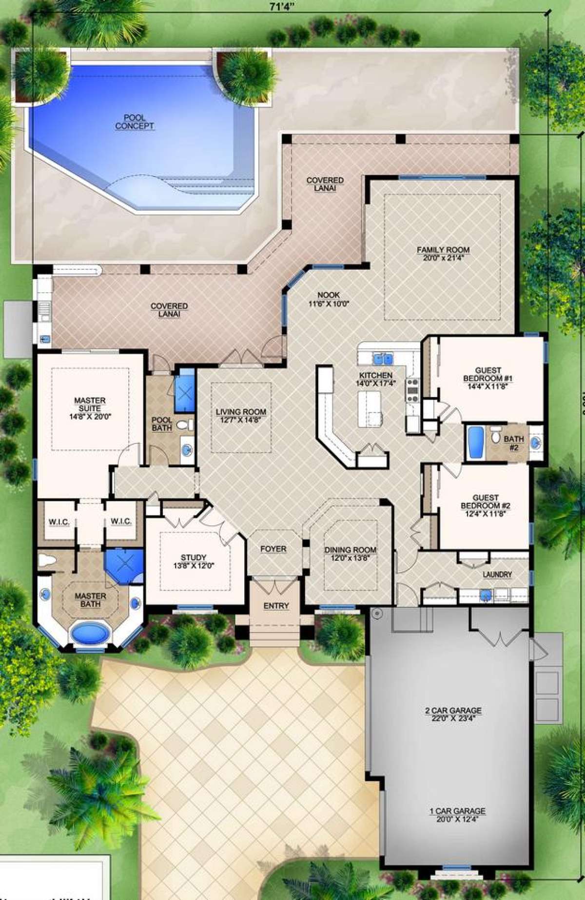 Floorplan 1 for House Plan #5565-00006