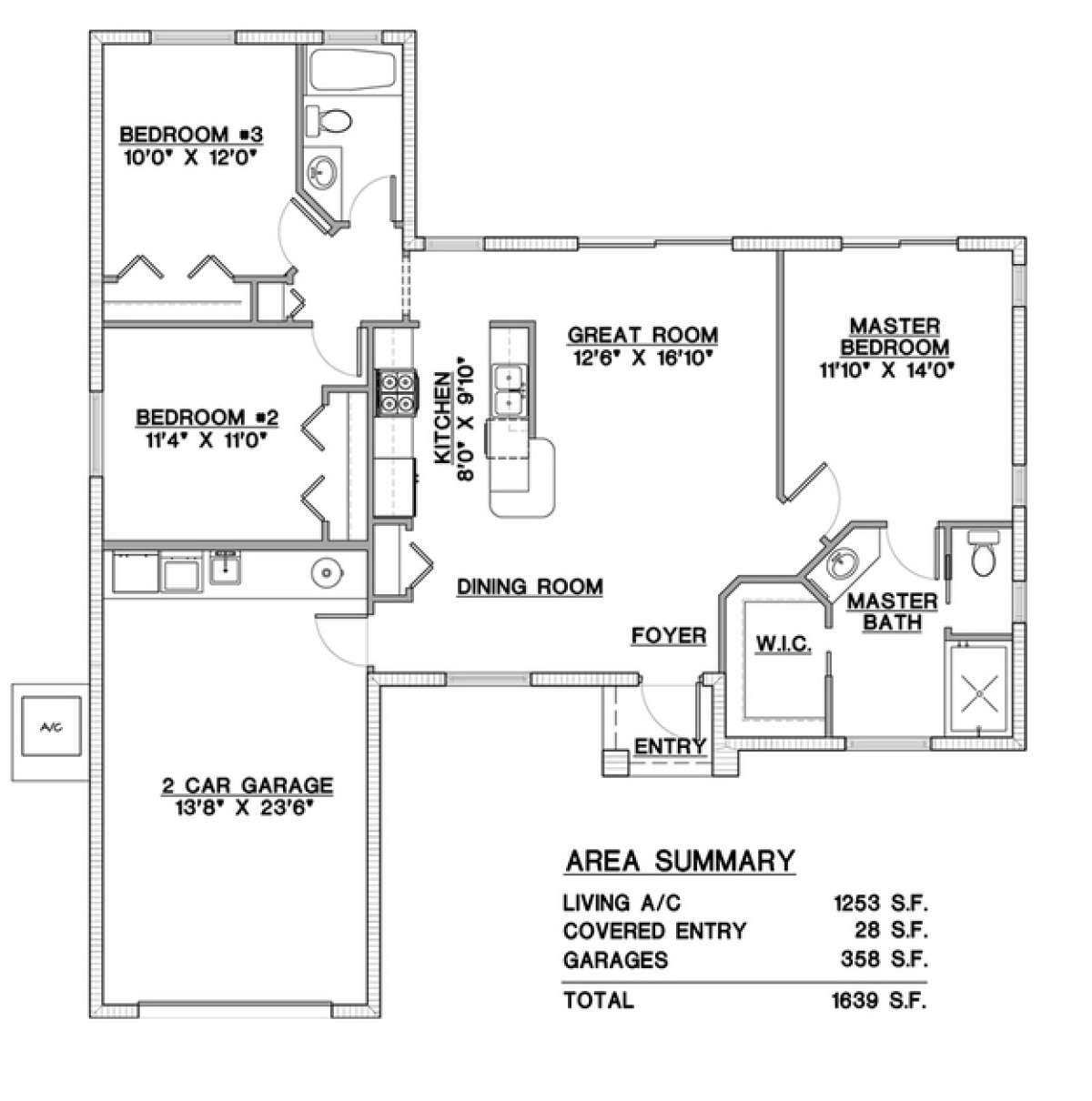 Floorplan 1 for House Plan #5565-00007