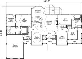 Floorplan 1 for House Plan #5633-00074