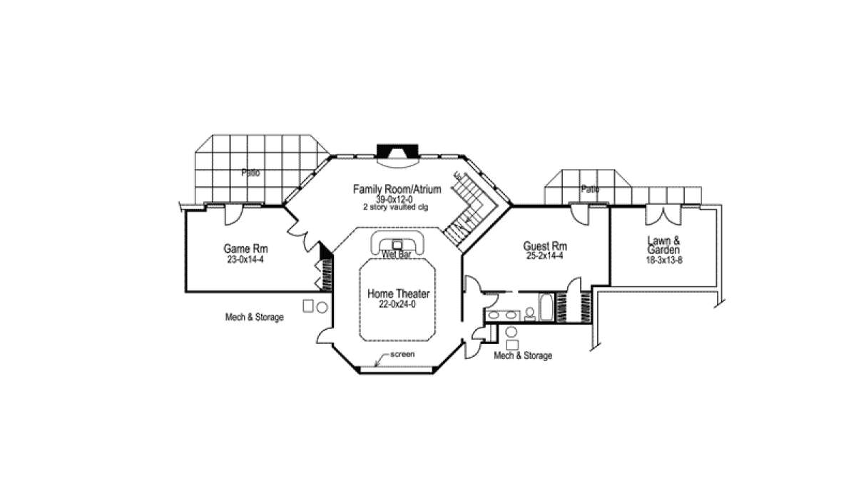 Floorplan 2 for House Plan #5633-00075