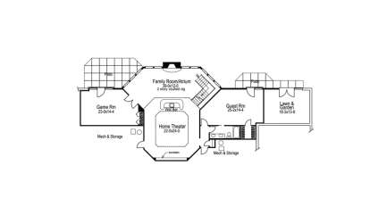 Floorplan 2 for House Plan #5633-00075