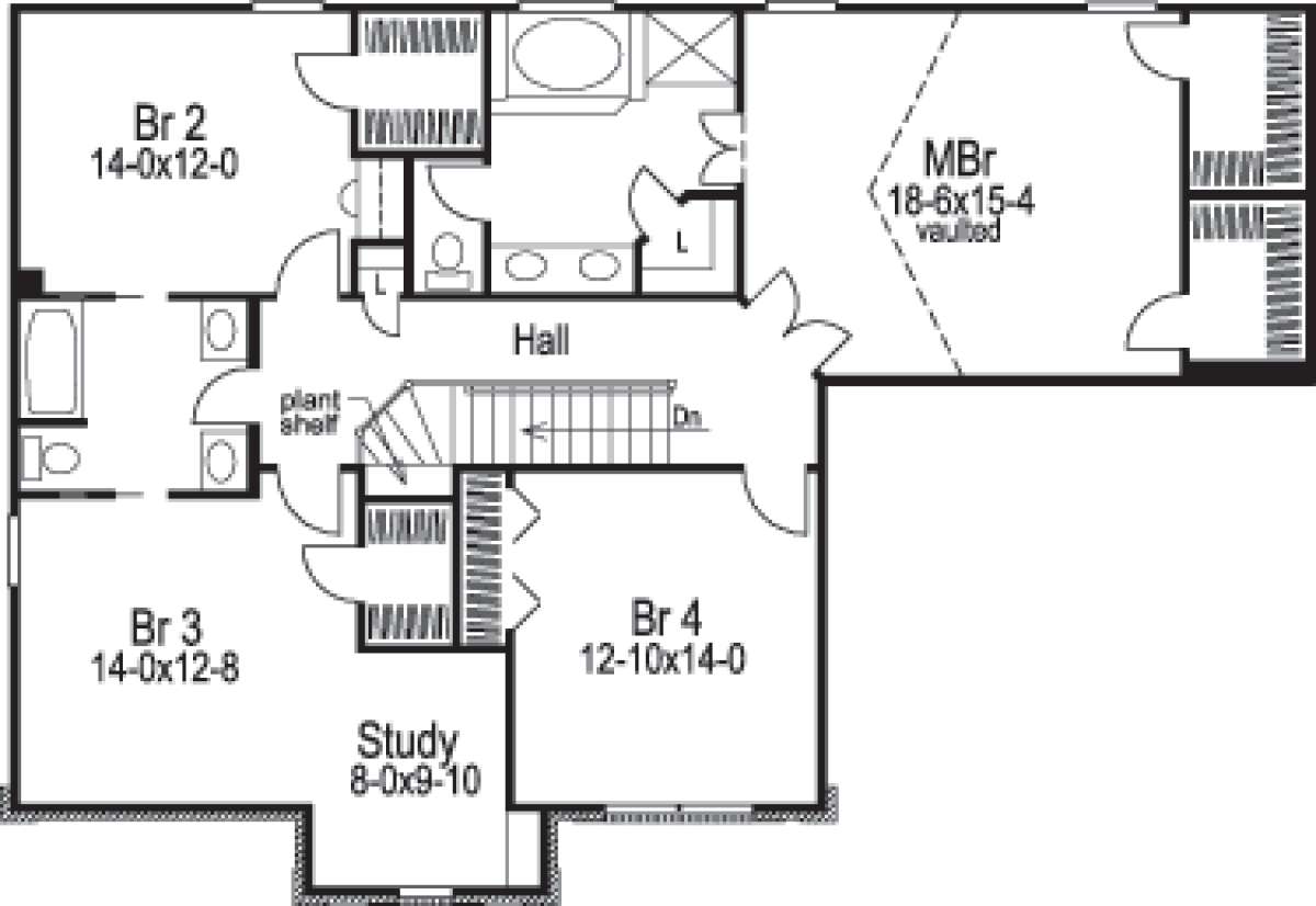 Floorplan 2 for House Plan #5633-00076