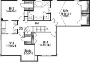 Floorplan 2 for House Plan #5633-00076