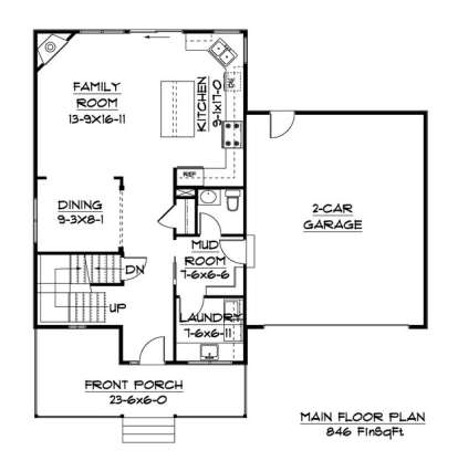 Floorplan 1 for House Plan #5631-00003