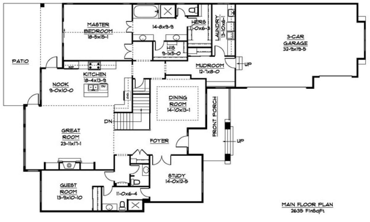 Floorplan 1 for House Plan #5631-00005