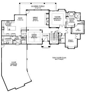 Floorplan 1 for House Plan #5631-00006