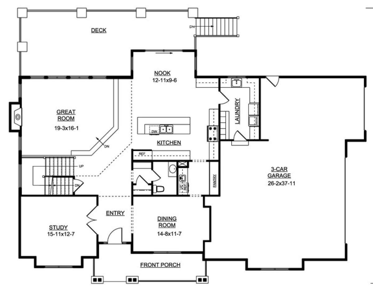 Floorplan 1 for House Plan #5631-00007