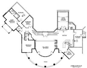 Basement Floor Plan for House Plan #5631-00008