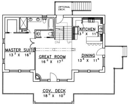 First Floor for House Plan #039-00175