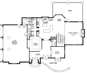 Floorplan 1 for House Plan #5631-00018