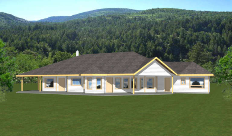 Contemporary House Plan #039-00176 Elevation Photo