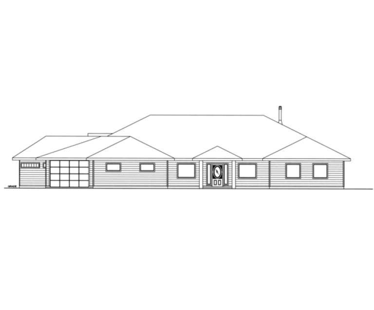 Contemporary House Plan #039-00176 Elevation Photo