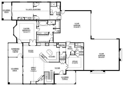 Floorplan1 for House Plan #5631-00019