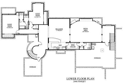 Basement Floor Plan for House Plan #5631-00020