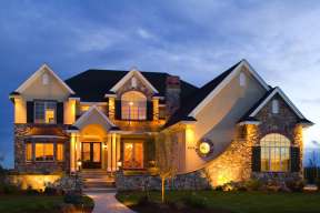 Luxury House Plan #5631-00021 Elevation Photo